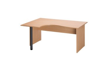 Bureau compact L.160 cm hêtre Altys piètement Bois