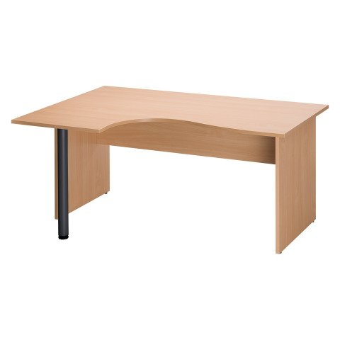 Mesa compacta Altys ala izquierda 160 cm pata antracita