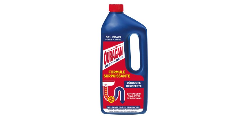 Déboucheur surpuissant Ouragan - Flacon de 1 l