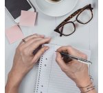 Stylo bille Bic Atlantis premium rétractable - écriture moyenne