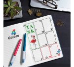 Stylo bille 4 couleurs Bic Shine rétractable pointe 1 mm - écriture moyenne