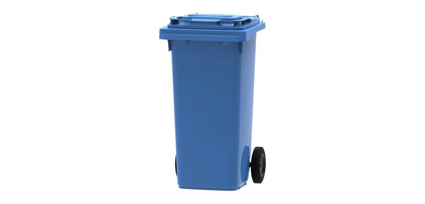 Contenedor selectivo 120L con ruedas 