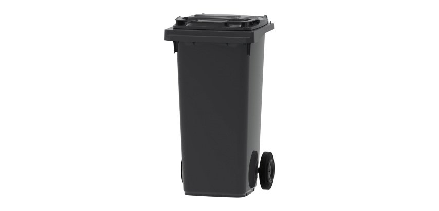 Conteneur à déchets 2 roues 120 litres tri sélectif