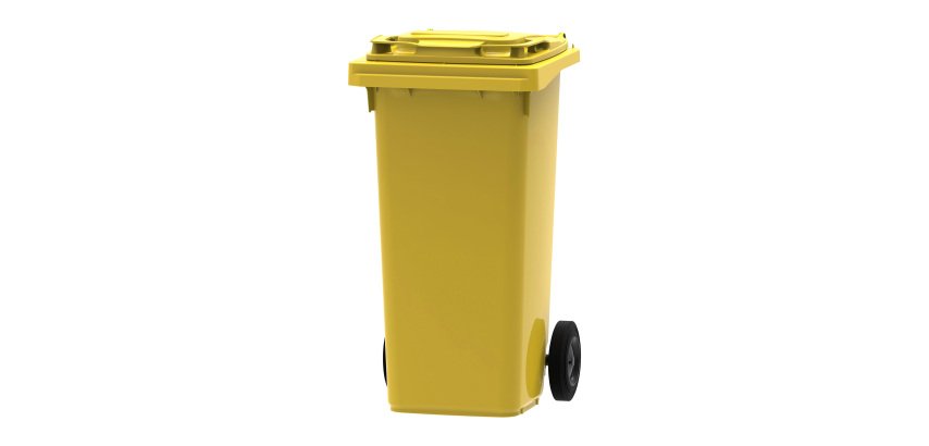 Contenedor selectivo 120L con ruedas 