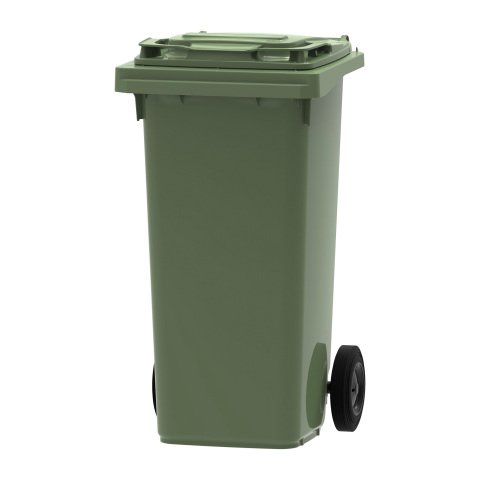 Contenedor selectivo 120L con ruedas Verde
