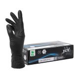 Gants jetables nitrile non poudré noir - Boîte de 100 gants