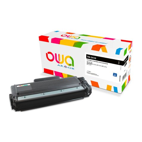 Toner Owa compatible Brother TN2410 noir pour imprimante laser