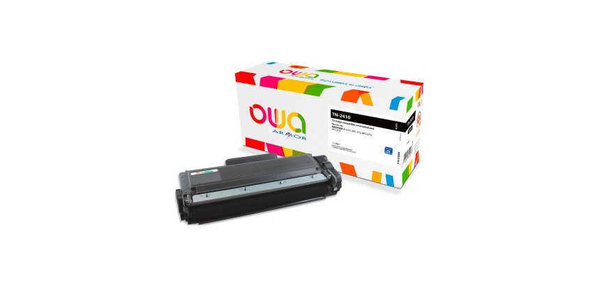 Toner Owa compatible Brother TN2410 noir pour imprimante laser