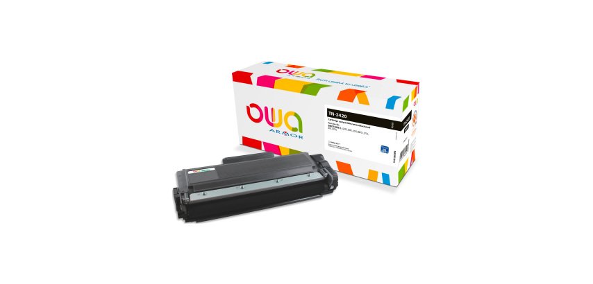Toner Owa compatible Brother TN2420 high capacity black for laser printer
