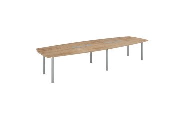 Moduleerbare vergadertafel metalen onderstel Belem