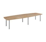 Table modulable Frégate 14 personnes chêne naturel