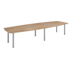 Table de réunion modulable piètement métal Belem