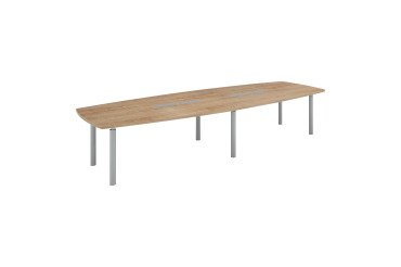 Table de réunion modulable piètement métal Belem