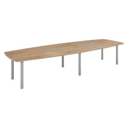 Table de réunion modulable piètement métal Belem