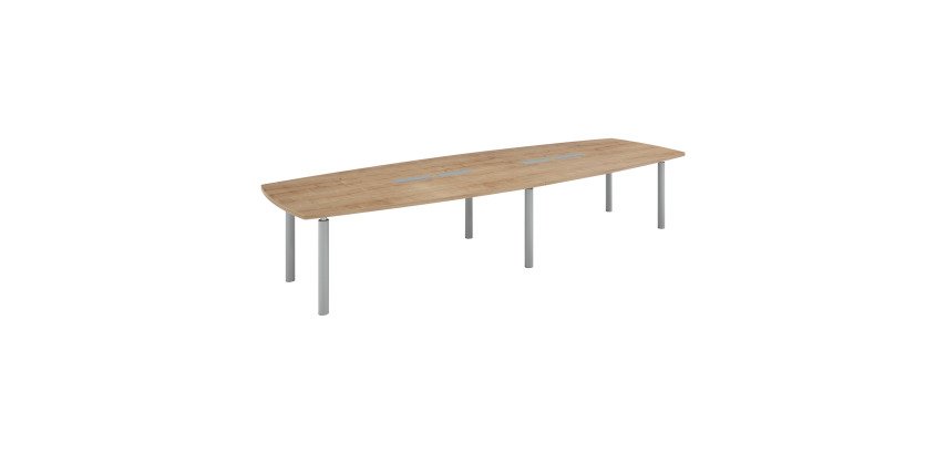 Table de réunion modulable piètement métal Belem