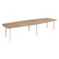Table modulable Frégate 14 personnes chêne naturel