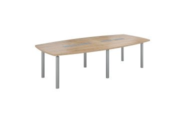 Modular meeting table with metal base Belem