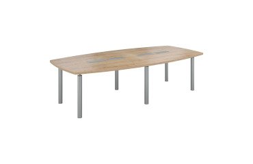 Modular meeting table with metal base Belem
