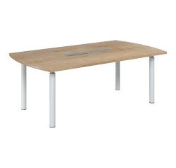 Table tonneau Frégate 8 personnes chêne naturel