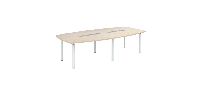 Table modulable Frégate 10 personnes peuplier