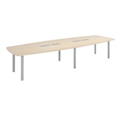Table modulable Frégate 14 personnes peuplier