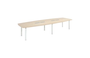 Modular meeting table with metal base Belem