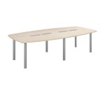 Table modulable Frégate 10 personnes peuplier