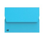 Chemise pochette à soufflet carte Oxford 24 x 32 cm couleur pastel - Paquet de 50