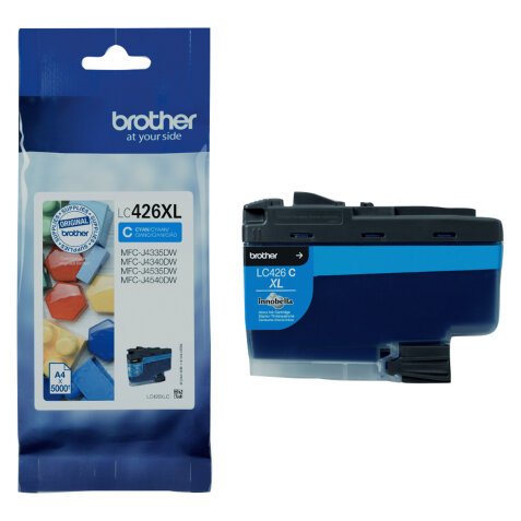 Cartridge Brother LC426XL hoge capaciteit afzonderlijke kleuren voor inkjetprinter