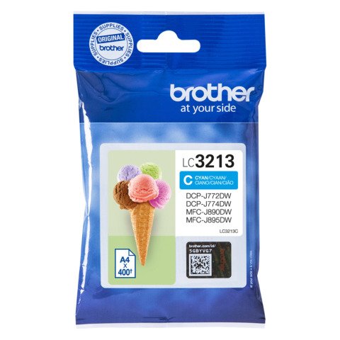 Brother LC3213 cartucho original cian (400 páginas)