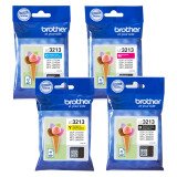 Pack Brother LC3213 4 cartridges 1 zwart + 3 kleuren voor inkjetprinter