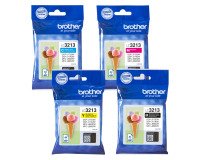 Brother LC3213 Pack 4 cartuchos originales negro + 3 colores
