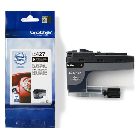 Cartouche Brother LC427 noire pour imprimante jet d'encre