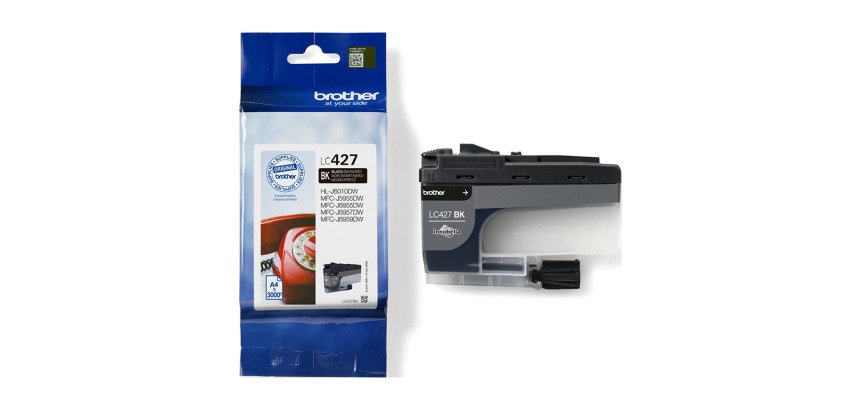 Cartouche Brother LC427 noire pour imprimante jet d'encre