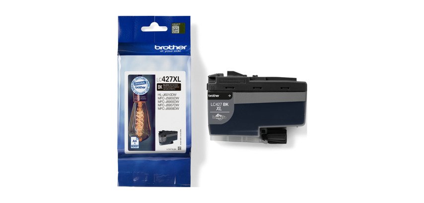 Cartouche Brother LC427xl haute capacité noire pour imprimante jet d'encre