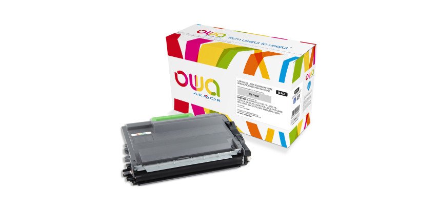 Toner Owa compatible Brother TN3480 high capacity black for laser printer