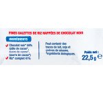 2 fines galettes de riz au chocolat noir Bjorg - 22,5 g
