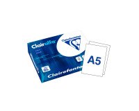 Papel A5 blanco 80 g Clairefontaine Clairalfa - paquete de 500 hojas