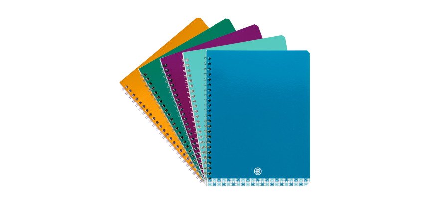 Cahier spirale standard Bruneau 17 x 22 cm petits carreaux 100 pages