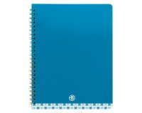Spiral notebook standard Bruneau 17 x 22 cm large squares 100 pages