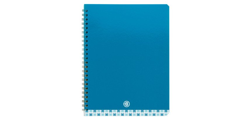 Spiral notebook standard Bruneau 17 x 22 cm large squares 100 pages