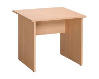 Bureau droit hêtre L 80 cm piétement plein bois - O-line 2