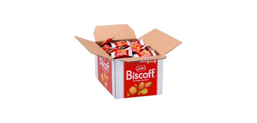 Kekse mit Spekulatiuscremefüllung Biscoff Lotus - Karton mit 120 Stück
