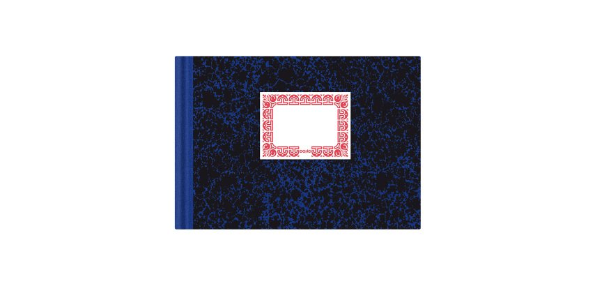 Libro cartoné de contabilidad rayado cuarto apaisado Dohe