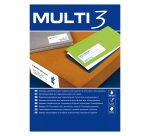 Etiquetas para impresora 70 x 42,4 mm Multi3 - Paquete de 100 hojas A4