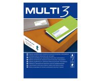 Etiquetas para impresora 64 x 33,9 mm Multi3 - Paquete de 100 hojas A4