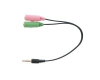 Adaptador Jack 3,5mm TnB macho a doble hembra