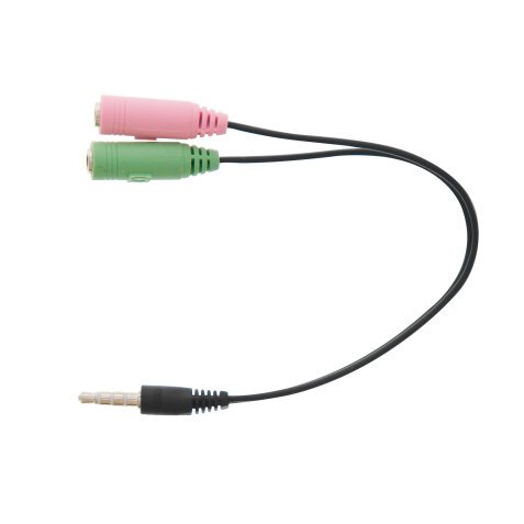 Adaptador Jack 3,5mm TnB macho a doble hembra