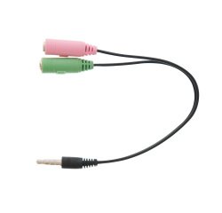Adaptador Jack 3,5mm TnB macho a doble hembra