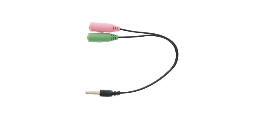 Adaptador Jack 3,5mm TnB macho a doble hembra
